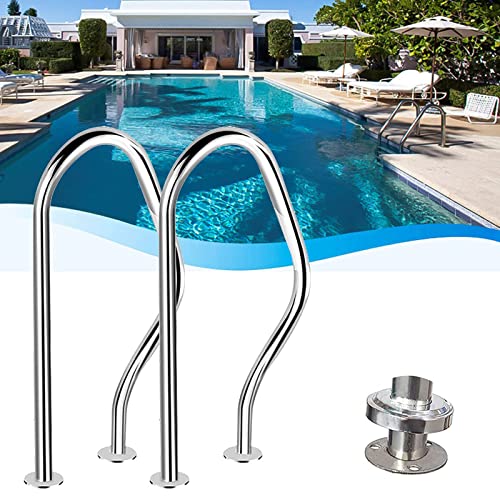 Baranda Curvada para Piscina con Kit de Instalación miniatura 5