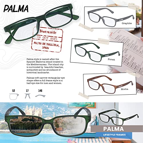 Image of Croakies Palma Photochromic Progressive Eyewear | UV400 Sunglass for Outdoor | Bluelight Eyeglass for HEV Devices | Bundle