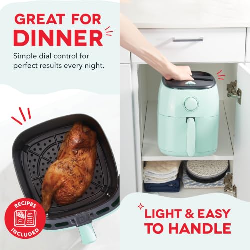 Image of Dash Tasti-Crisp Air Fryer, 2.6 Quart, Aqua (Pack of 2)