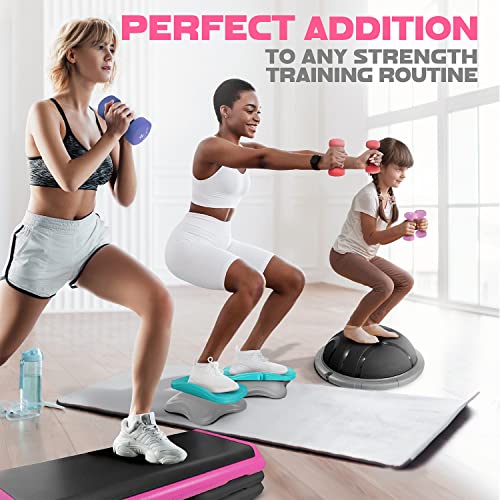 Image of Yes4All Neoprene Coated Dumbbell Hand Weight Sets of 2 - Multiple Weight Options with 15 Colors, Anti-roll, Anti-Slip, Hexagon Shape