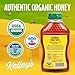 Kelley's 100% Organic Raw & Unfiltered Honey, USDA Certified, 24 Oz – All Natural, Flavor-Rich Honey for Fruits, Yogurt, Smoothies, Acai Bowls, Tea – Natural Sugar Substitute