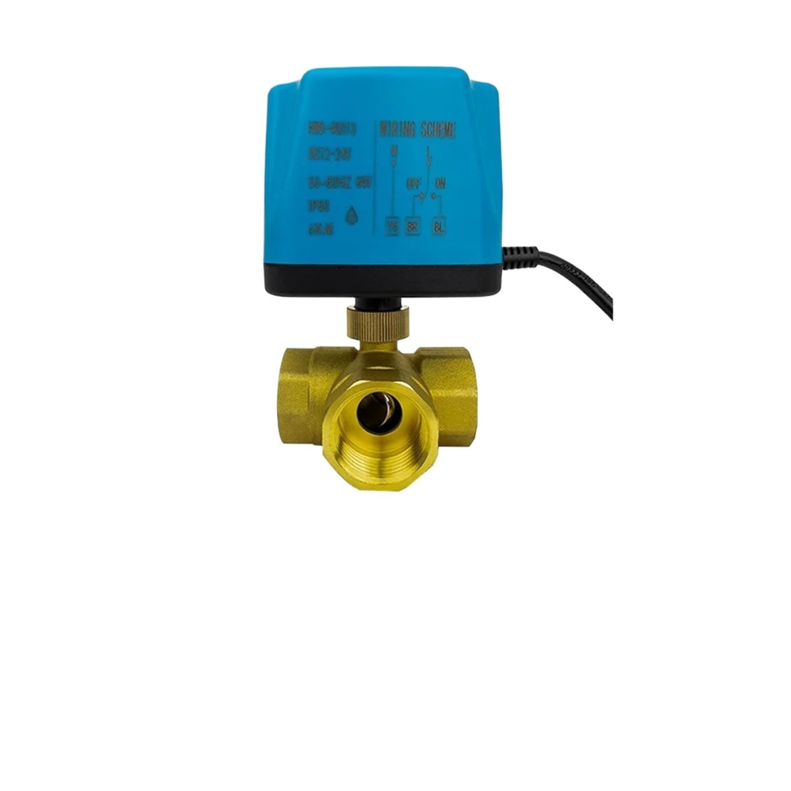 Vanne électrique DN40 3 voies en laiton pour automatiser les réseaux de chauffage domestique