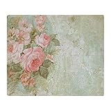 YISUMEI Decke 150x200 cm Kuscheldecken Sanft Flanell Weich Fleecedecke Bettüberwurf Schicke Vintage Rosa Rose