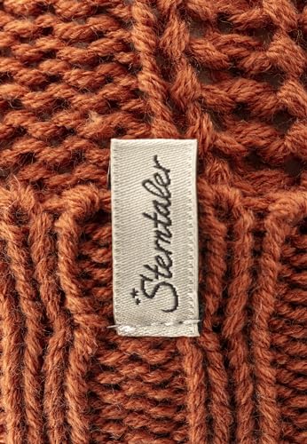 Sterntaler Mädchen Strickmütze Zopfmuster Ohne, Lehmbraun, 51 EU