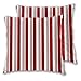 BROWCIN 2pz Federa per Cuscini Natale a Strisce Rosse e Bianche astratte del Modello della Canna da Zucchero Cuscino Copertura Decorazione Domestica Morbido dell'automobile del sofà 30cm x 30cm