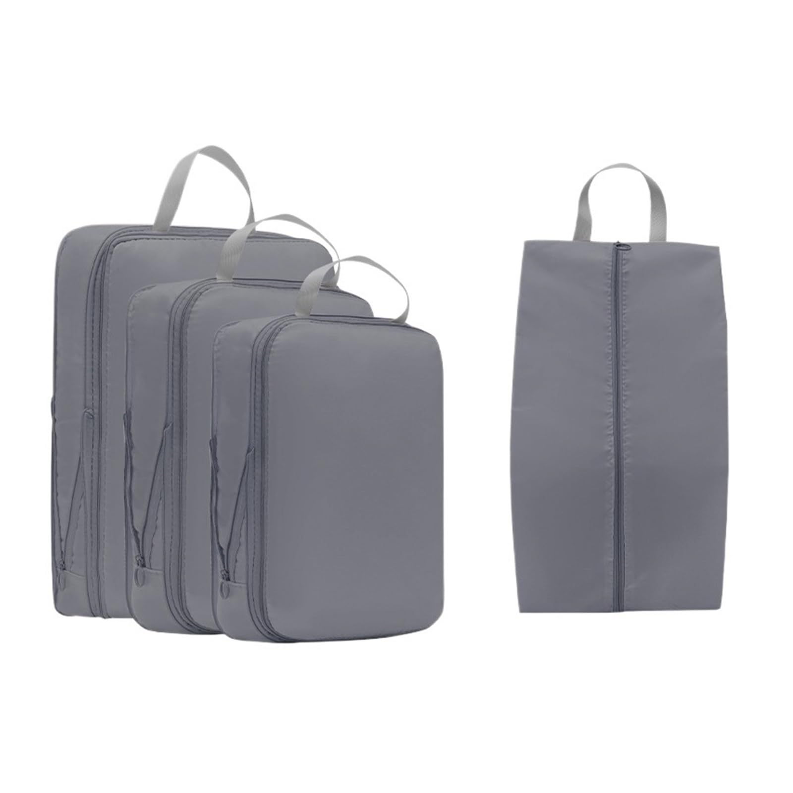 Packing Cubes For Suitcases 4Pcs Travel Storage Bag Compression Bag Luggage Organizer Pouch Packing Cubes(Grey)