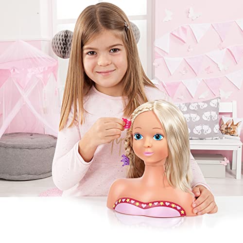 Busto muñeca para peinar y maquillar evita enredos con este juguete de cabello suave y lavable 5