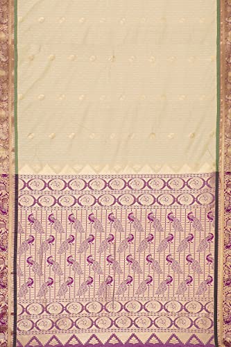 Image of Pothys Women's Sandal Butter Silk Saree With Blouse Piece (A2860 Sandal)