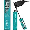 Thrive Mascara Liquid Lash Extensions, Tubing Mascara Cosmetics Natural Volumizing Lengthening Eye Makeup, Waterproof & Smudge-Proof, Long-Lasting No Clumping (Black)