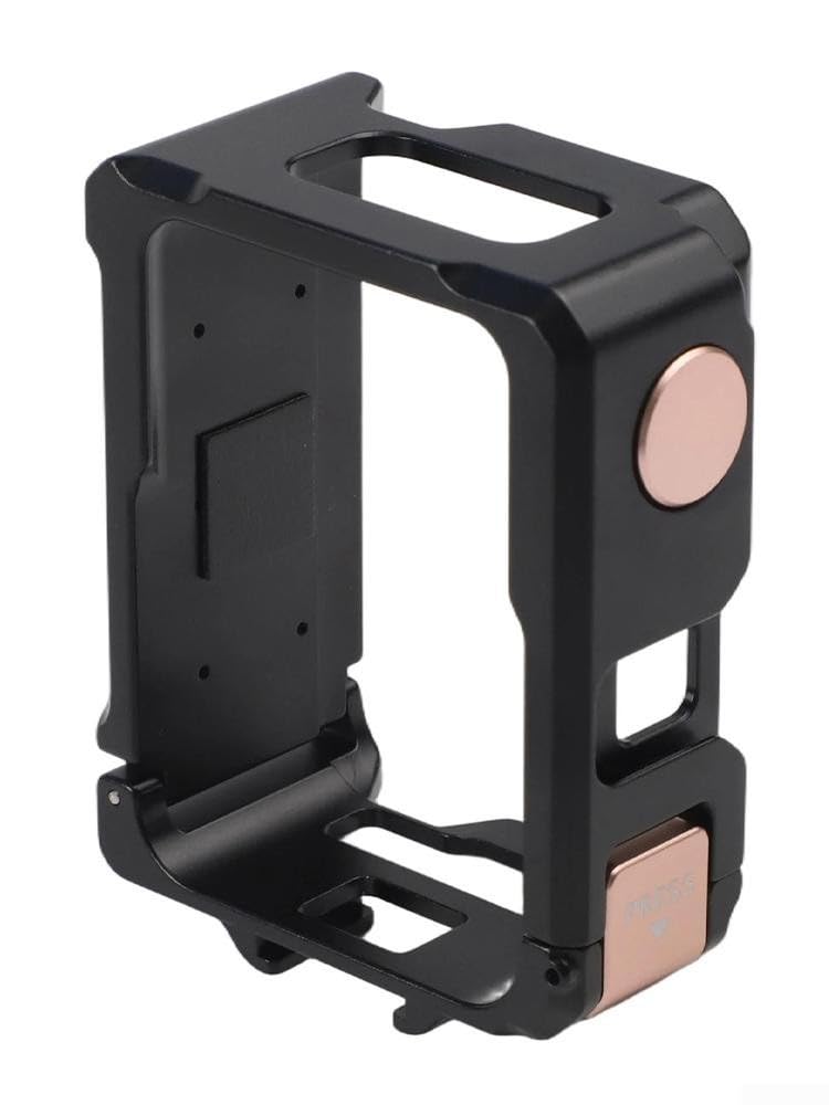 Aluminiowa klatka do Insta360 GO Ultra, obudowa ochronna ze stopu aluminium z przyciskiem szybkiego zamykania, wytrzymałe akcesoria do kamery sportowej, czarna