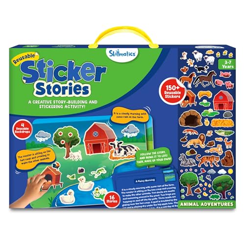 Image of Skillmatics Activity Kit - Creative Storytelling & Skill Building with 150+ Reusable Stickers, Educational, Mess-Free Fun, Preschool & Kindergarten Toy, Gifts for Kids Ages 3, 4, 5, 6, 7