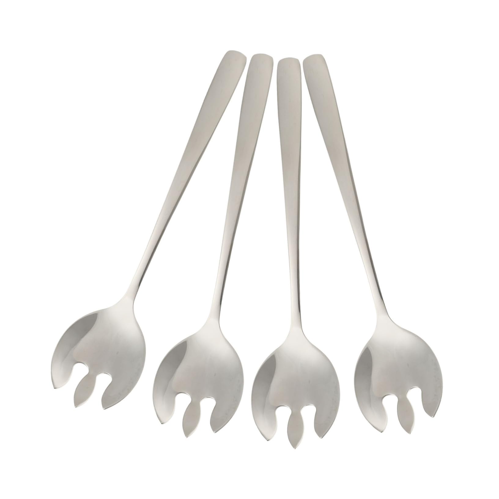 HOLIDYOYO 304 Stainless Steel Salad Fork 4pcs Fruit Forks for Party Skewers for Fruit Kabobs