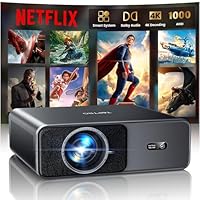 Vidéoprojecteur 4K【1000ANSI/Netflix Officiel/Dolby】 VideoProjecteur Portable 4K AI Auto Focus/Keystone WiFi6 Bluetooth, TOPTRO Projecteur 1080P FHD, Rétroprojecteur 4k Extérieur Zoom 50% Home Cinéma