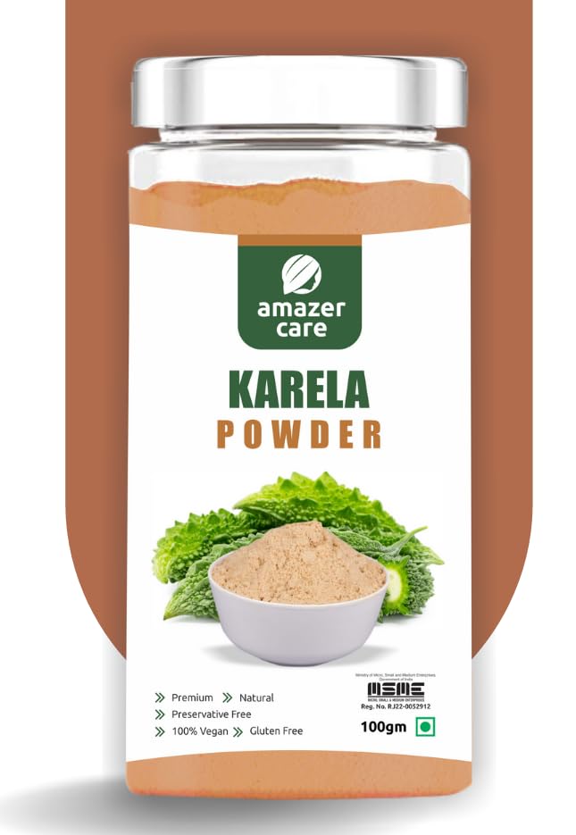 AmazerCare Karela Powder - Pure Bitter Melon Extract (1 Jar of 100 gm) for Blood Sugar Support, Natural Detoxifier (B0CJ2LJ369) Amazon Price History, Amazon Price Tracker