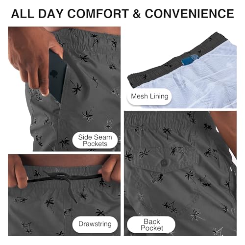 Image of Kanu Surf Men's Big Viper Extended Size Stripe Swim Trunk