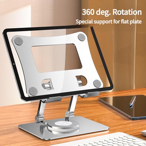 Base portátil plegable para laptop 360° rotatoria aluminio miniatura 6