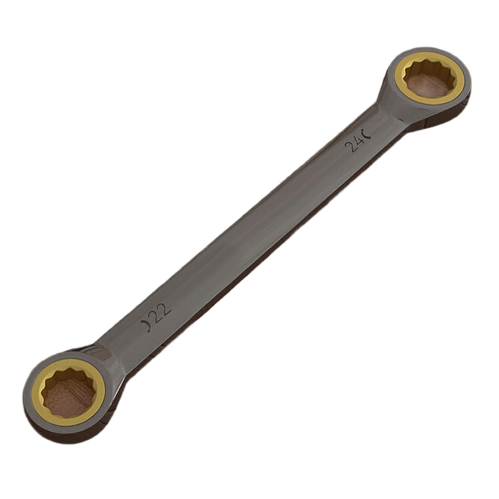 Msioytog Household 12 Point Offset Spanner Double Box End Double Head Wrench Workshop Tool Offset Box End Wrench Car Maintenance