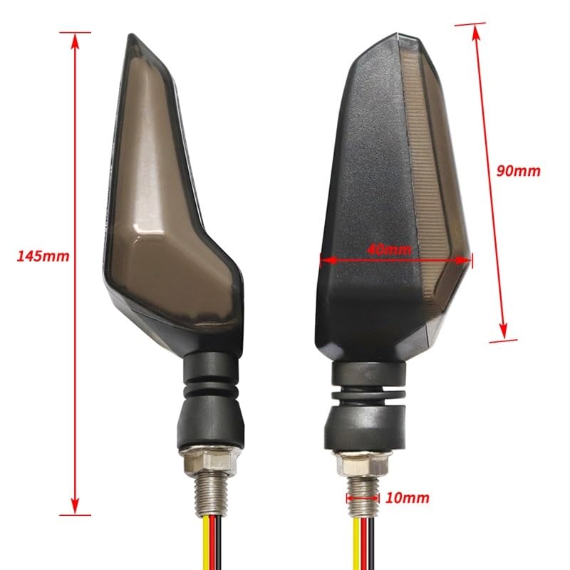 Lampe indicateur 10mm clignotants de moto finition soignée et robuste - 7