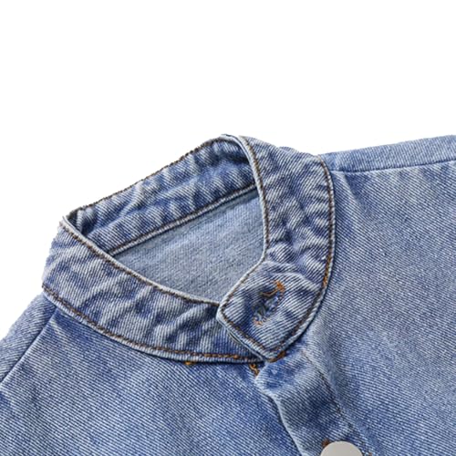 Boys Fall Fashionable Sleeveless Collar Denim Cardigan Vest Jacket Toddler Fall Jacket2