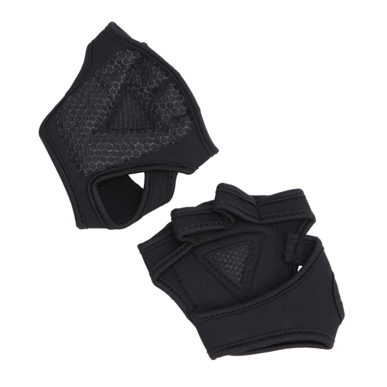 Guanti da allenamento Guanti sportivi Guanti per sollevamento pesi Guanti in sil per uomo Cinture da palestra Cintura da uomo imbottita con Wirst Strp Mezzi guanti Polsino Fitness senza dita