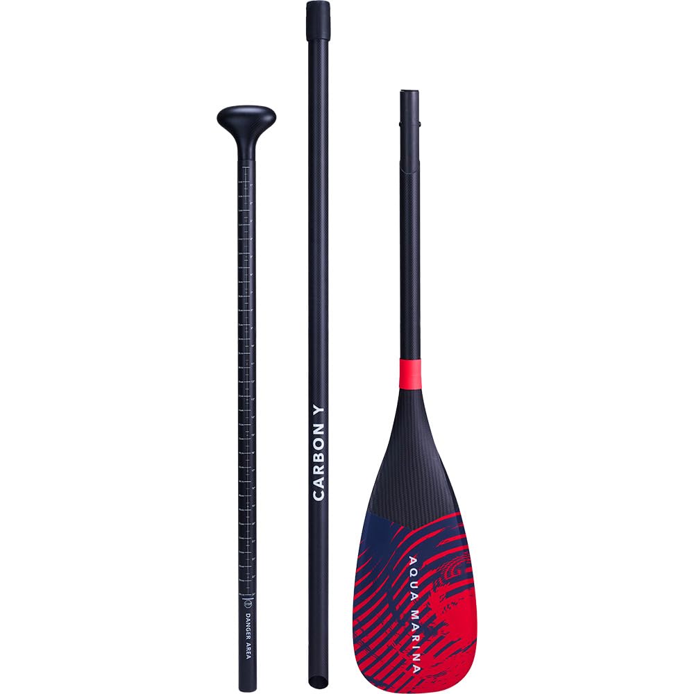 AQUA MARINA CARBON Y CARBON Y CARBON WY - Pala de carbono para tabla de surf de remo de 180-240 cm (3 secciones) B0304613
