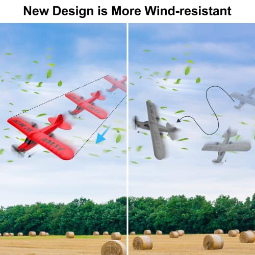 Makerfire Rc Plane Fx-803 2.4Ghz 2 Channel Remote Control Airplane With 6-Axis Gyro Easy To Fly Rtf Plane For Beginner Boys Kids #TOP5