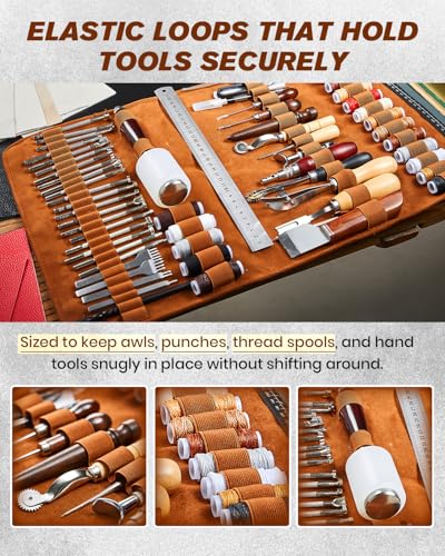 SAKERNEO Leather Working Tools Max Kit