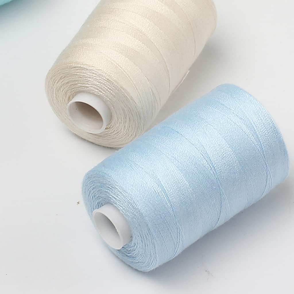 Filo da cucito invisibile in nylon bianco e nero, dimensioni 0,15 mm – 3.000 metri ciascuno, filo trasparente da cucito per overlock, cucito, trapuntatura, abito da sposa, paillettes