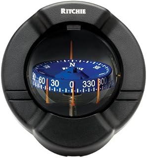 Compass, Bulkhead, 3.75" Combi, Black