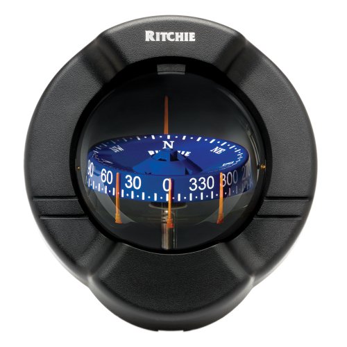 Brújula Ritchie Supersport Dash Mount Negra miniatura 1