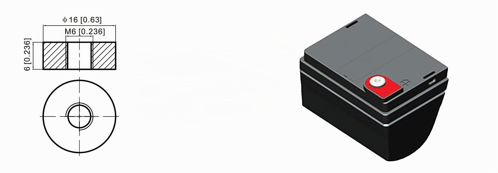 UltraMax NPG35-12, 12V 35Ah 20HR 36 trous Batterie pour chariot de golf (30 Ah, 31 Ah, 32 Ah, 33 Ah, et 36 Ah)