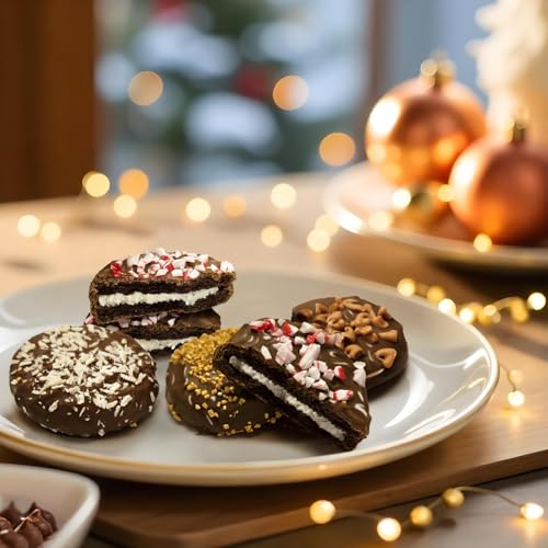 Image of Gourmet Cookie Gift Basket - 12 Premium Cookies with Milk Chocolate & Assorted Flavors, Ideal for Holiday Gifting, Birthdays, and Corporate Appreciation - USA Made