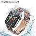 MAIRUI Resin Watch Band Compatible with Apple Watch for Women Men 41mm/40mm/38mm Series 9/8/7/6 SE Slim Bands Strap Bracelet Wristband for iWatch 5/4/3/2/1/Ultra/Ultra 2(Amber)