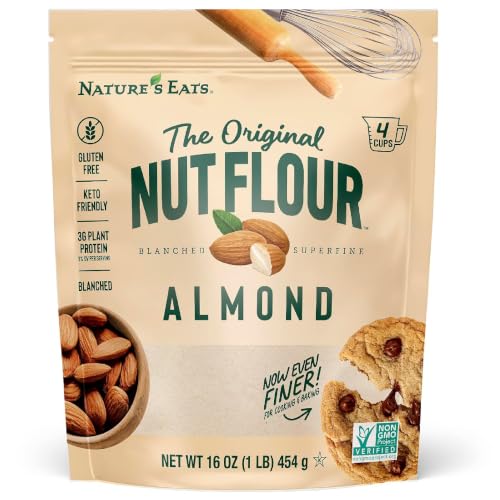 Nature’s Eats Superfine Almond Flour - Finely Sifted, Blanch...
