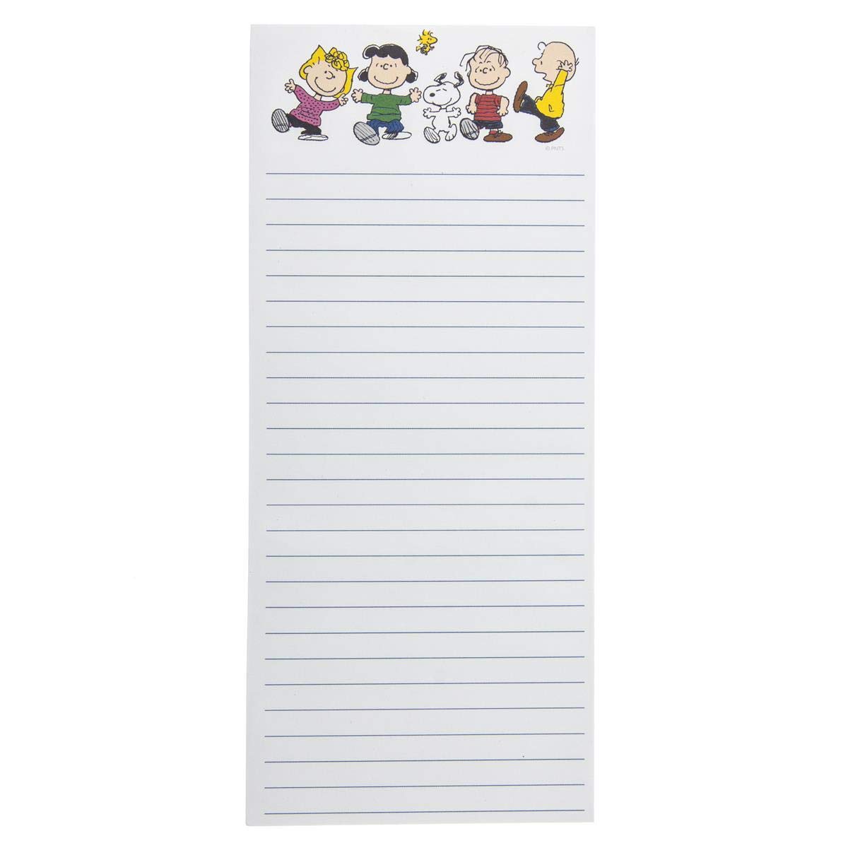 Graphique Magnetic Notepad - Peanuts Gang Grocery and Shopping List - Fun Decorative To-Do List - Perfect House Warming Gifts - 100 Tear off Sheets (4" x 9.25" x .5")