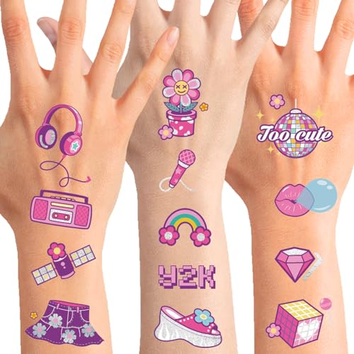Qpout Y2K Temporary Tattoos Party Decorations Qpout Y2K Temporary Tattoos Party Decorations