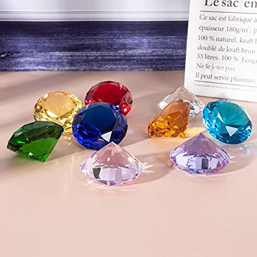 LONGWIN 60 mm W Kristall-/Diamant-Briefbeschwerer, Ornament, für Zuhause, Dekoration, grün