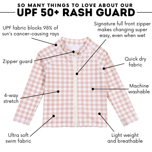 Image of SwimZip UPF 50+ Long Sleeve Rash Guard for Boys' and Girls' - Baby, Toddler, Kids