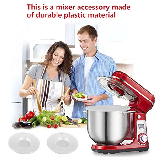 Ihvewuo S9A 2Pcs Mixer Bowl Cover Compatible With 6Qt Bowl-Lift Kv25G Kp26M1X Plastic Tilt-Head Stand Mixer Lid Durable Kitchen Food Mixer Spilling Guard Reusable Dishwasher Safe For Home(White) #TOP4