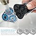 SH30 Replacement Heads Compatible with Shavers Series 3000 2000 1000 S738 S1560 Click and Style Shaver,SH30 Replacement Double Blades for Series 3000 Replacement Blades,6pcs.
