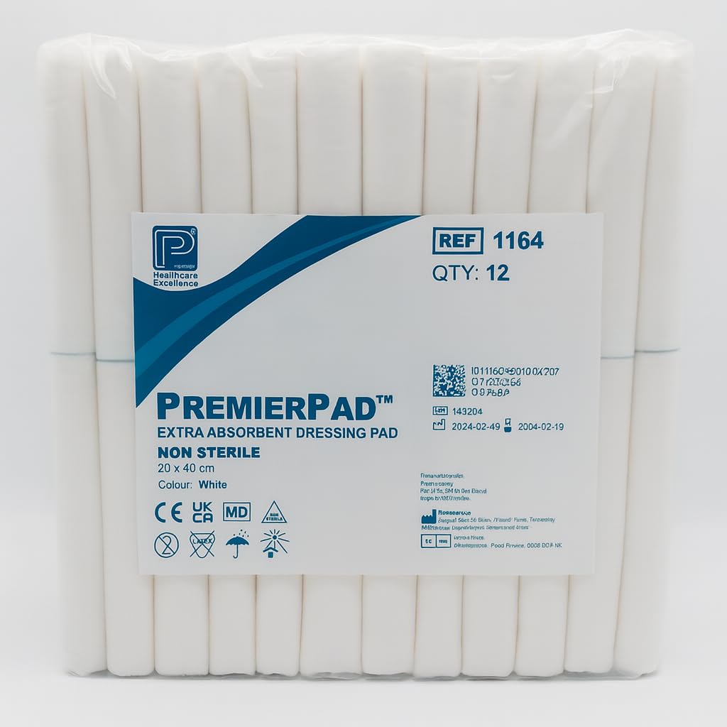 Premier Pad Dressings, Non-Sterile, 40 x 20 cm, 12 Pads
