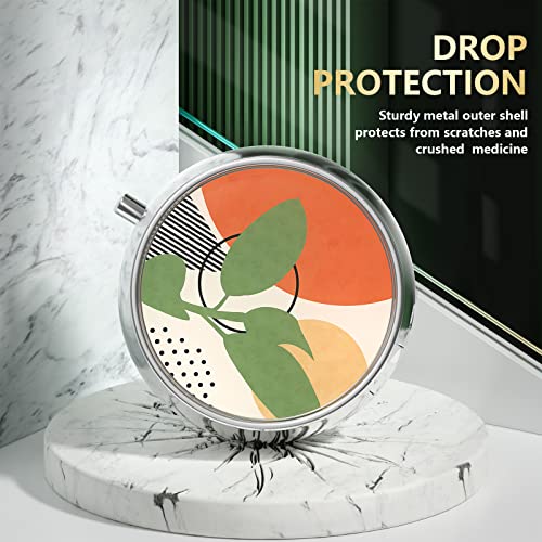 Image of Pill Box, Small Pill Case for Purse & Pocket, Travel Medicine Organizer