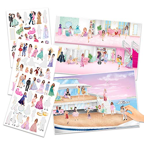 Depesche 10845 Stickerworld Malbuch, TOPModel Glamour, ca. 25 x 33 x 0,5 cm – Bild 3