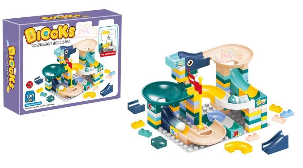 Adlon 100PCS Assembly Block Marble Run Slide Track Building Blocks Funnel Slide DIY Sets Bricks Kids Toys (B0CLLVCSVF) Amazon Price History, Amazon Price Tracker