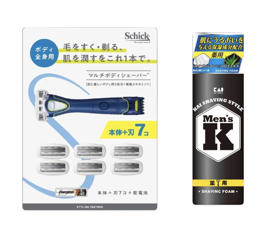 Amazon.co.jp: Schick シック マルチボディシェーバー 本体 + 替