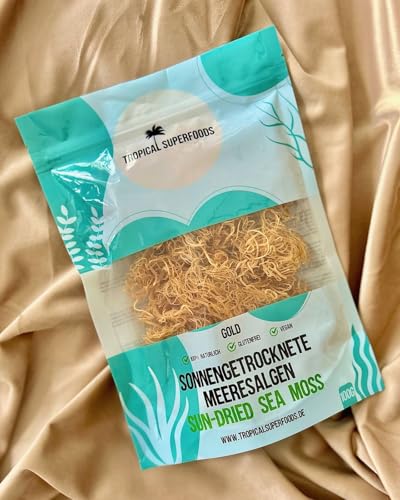 Sea Moss | Getrocknete Algen | Seemoos | Vegan | Roh | Ohne Zusätze | Irish Sea Moss | Für Sea Moss Gel | Sea moss Golden 100g