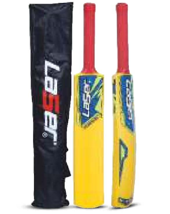 Laser Monster PVC Cricket Bat Size 3 for Kids Plastic Tennis Cricket