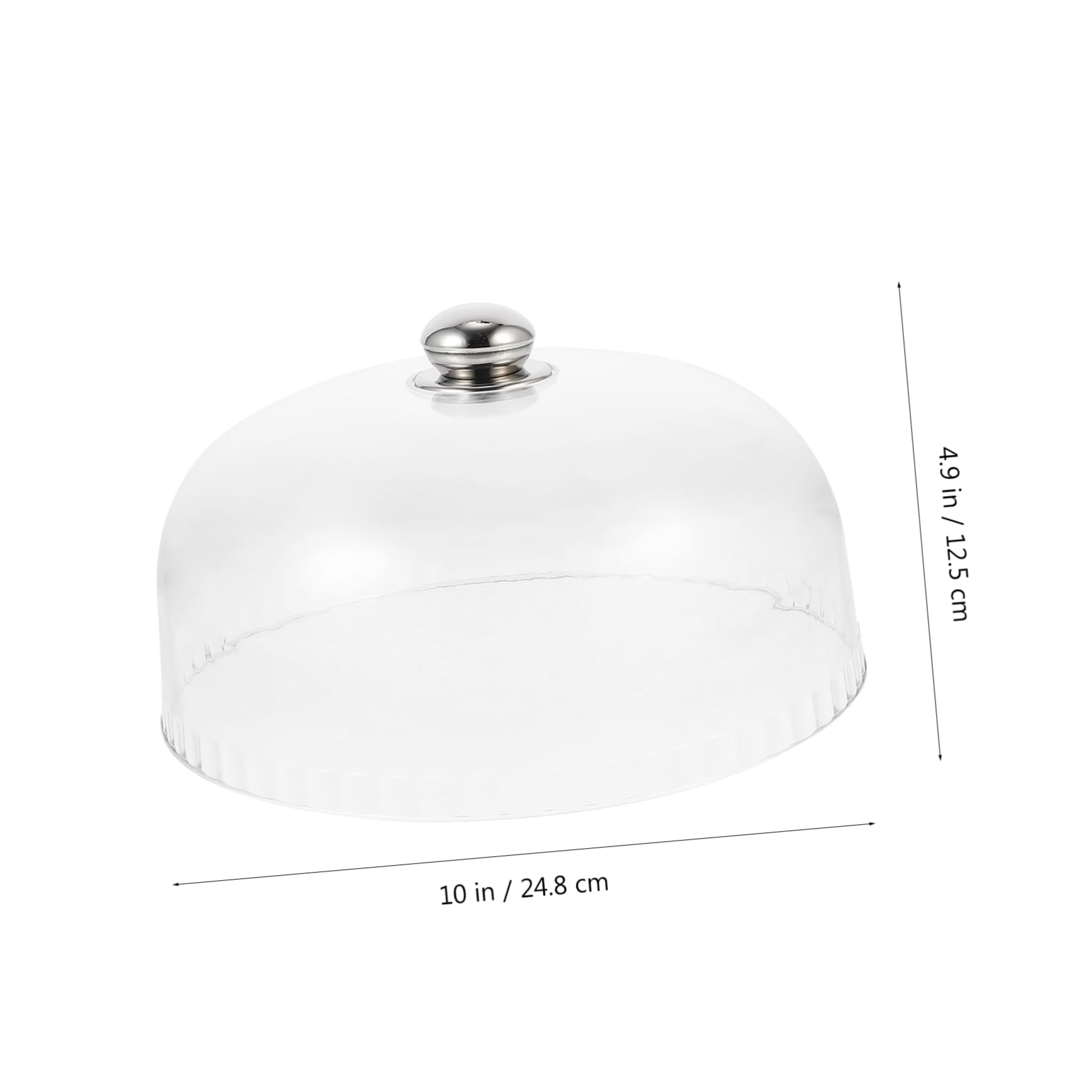 1 Pc Copertura del Vassoio della Torta Cupola Alzata Torta alzatina per Dolci Alzata per Dolci Coperchio Trasparente per espositore per Pane Copertura Trasparente