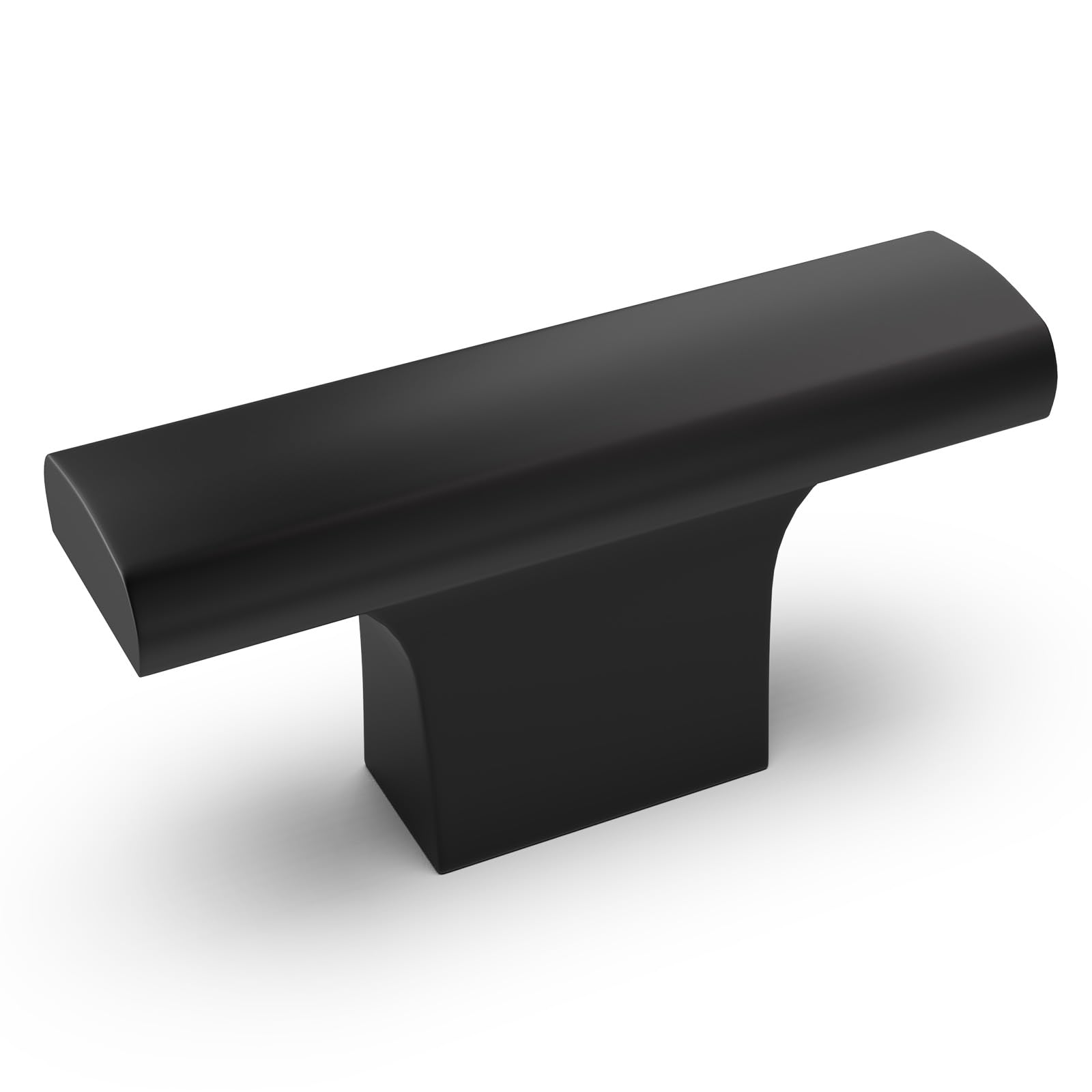KOMOTIA 10 Pack Matte Black Kitchen Cabinet Knobs Silver Kitchen Hardware Cupboard Knobs Drawer Drawers