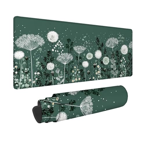 Tapis de souris géant fleurs pour grand bureau gamer et setup PC